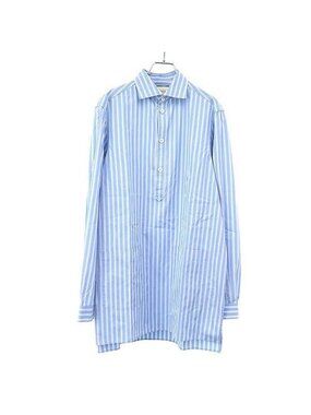 Gucci Striped Pullover Long Shirt Blue 44 Sweater